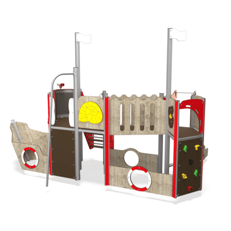  Vaikų žaidimo aikštelės kompleksas, kolekcija 'Piratų laivas / MBG-1210_CI 12-2002-T05'