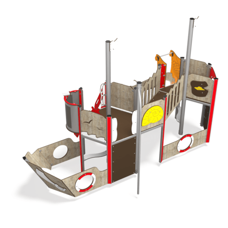  Vaikų žaidimo aikštelės kompleksas, kolekcija 'Piratų laivas / MBG-1210_CI 12-2002-T05'