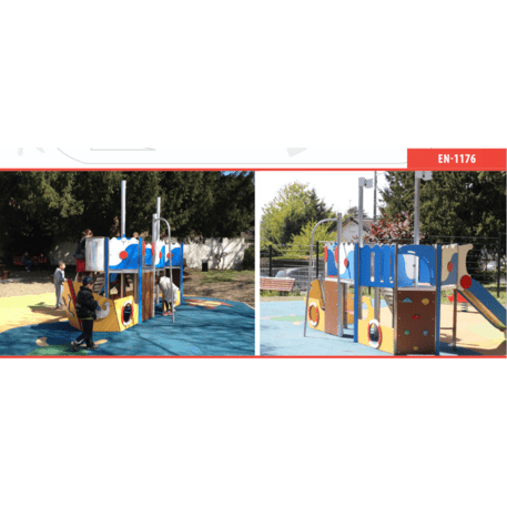  Vaikų žaidimo aikštelės kompleksas, kolekcija 'Piratų laivas / MBG-1210_CI 12-2002-T05'