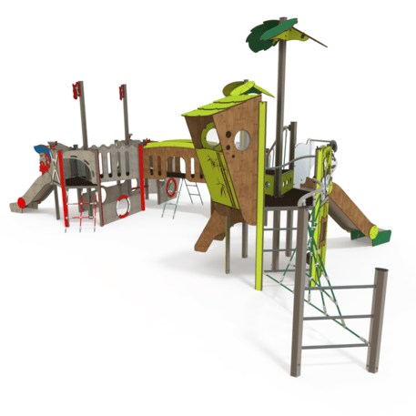  Vaikų žaidimo aikštelės kompleksas, kolekcija 'Piratų laivas / MBG-1219_CI 12-4002-T03'