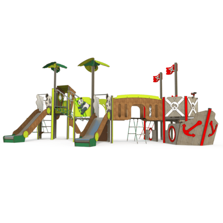  Vaikų žaidimo aikštelės kompleksas, kolekcija 'Piratų laivas / MBG-1219_CI 12-4002-T03'