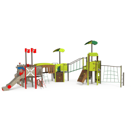  Vaikų žaidimo aikštelės kompleksas, kolekcija 'Piratų laivas / MBG-1219_CI 12-4002-T03'