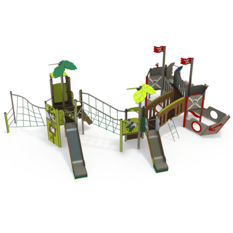  Vaikų žaidimo aikštelės kompleksas, kolekcija 'Piratų laivas / MBG-1219_CI 12-4002-T03'