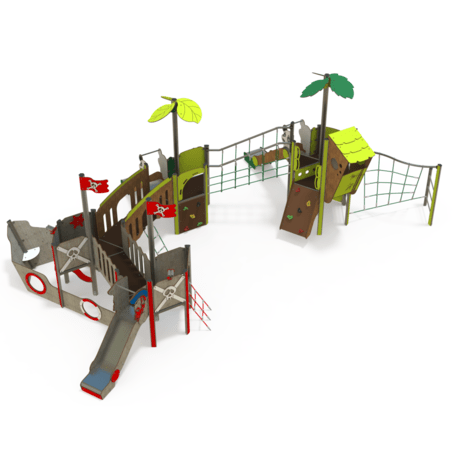  Vaikų žaidimo aikštelės kompleksas, kolekcija 'Piratų laivas / MBG-1219_CI 12-4002-T03'