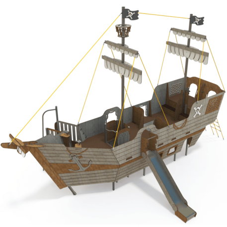  Vaikų žaidimo aikštelės kompleksas, kolekcija 'Piratų laivas / MBG-1229_CI 15-1005-T05'