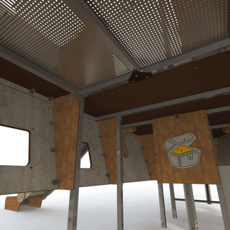  Vaikų žaidimo aikštelės kompleksas, kolekcija 'Piratų laivas / MBG-1229_CI 15-1005-T05'