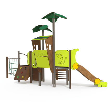 Žaidimų aikštelių kompleksas vaikams nuo 2 metų amžiaus – kolekcija 'MINI / MBG-2245_MI 09-2042-G99'