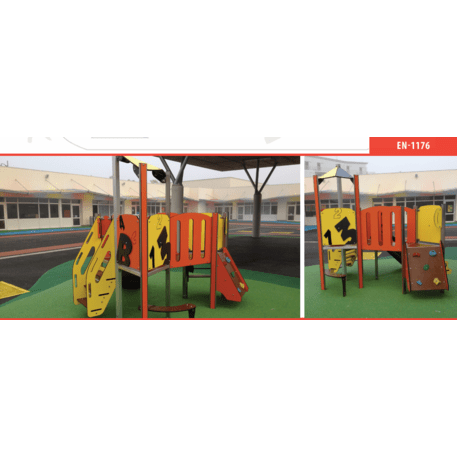 Žaidimų aikštelių kompleksas vaikams nuo 2 metų amžiaus – kolekcija 'MINI / MBG-2245_MI 09-2042-G99'