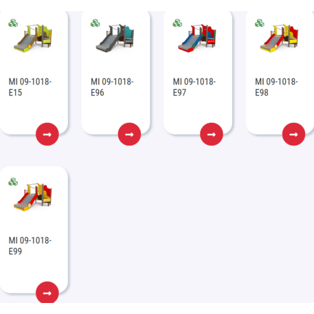 Žaidimų aikštelių kompleksas vaikams nuo 2 metų amžiaus – kolekcija 'MINI / MBG-2174_MI 09-1018-E02'