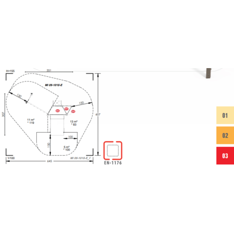 Žaidimų aikštelių kompleksas vaikams nuo 2 metų amžiaus – kolekcija 'MINI / MBG-2174_MI 09-1018-E02'