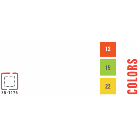Žaidimų aikštelių kompleksas vaikams nuo 2 metų amžiaus – kolekcija 'MINI / MBG-2272_MI 09-2069-T01'