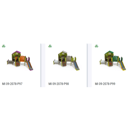 Žaidimų aikštelių kompleksas vaikams nuo 2 metų amžiaus – kolekcija 'MINI / MBG-2282_MI 09-2078-P15'