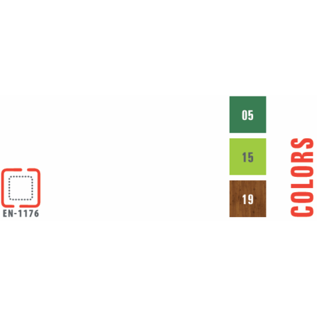 Žaidimų aikštelių kompleksas vaikams nuo 2 metų amžiaus – kolekcija 'MINI / MBG-2282_MI 09-2078-P15'
