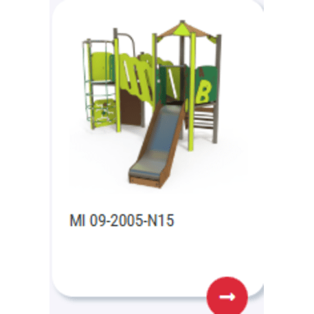 Žaidimų aikštelių kompleksas vaikams nuo 2 metų amžiaus – kolekcija 'MINI / MBG-2214_MI 09-2005-N22'