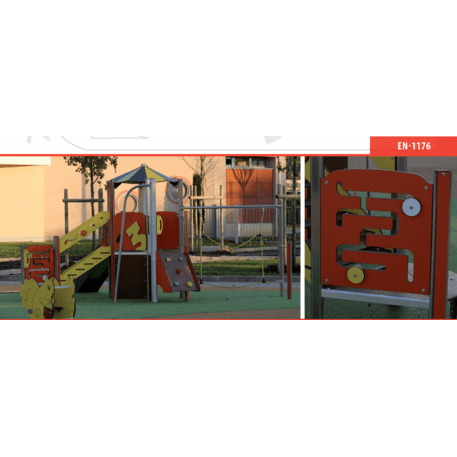 Žaidimų aikštelių kompleksas vaikams nuo 2 metų amžiaus – kolekcija 'MINI / MBG-2224_MI 09-2009-N22'