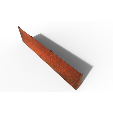 Corten plieno vejos atitvėrimo bortelis, 5 mm storio, aukštis 700 mm 'Premium / STF/24-23-01/MDL'