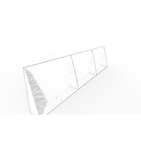 Corten plieno vejos atitvėrimo bortelis, 5 mm storio, aukštis 700 mm 'Premium / STF/24-23-01/MDL'