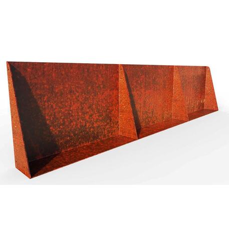 Corten plieno vejos atitvėrimo bortelis, 5 mm storio, aukštis 700 mm 'Premium / STF/24-23-01/MDL'