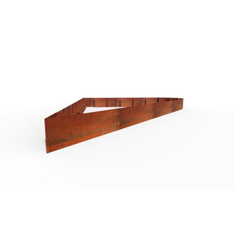 Corten plieno vejos atitvėrimo bortelis, 5 mm storio, aukštis 700 mm 'Premium / STF/24-23-01/MDL'