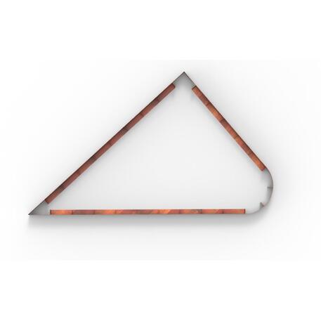 Corten plieno vejos atitvėrimo bortelis, 5 mm storio, aukštis 700 mm 'Premium / STF/24-23-01/MDL'