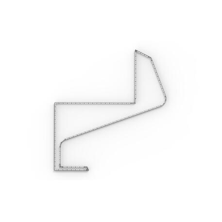 Corten plieno vejos atitvėrimo bortelis, 5 mm storio, aukštis 700 mm 'Premium / STF/24-23-01/MDL'