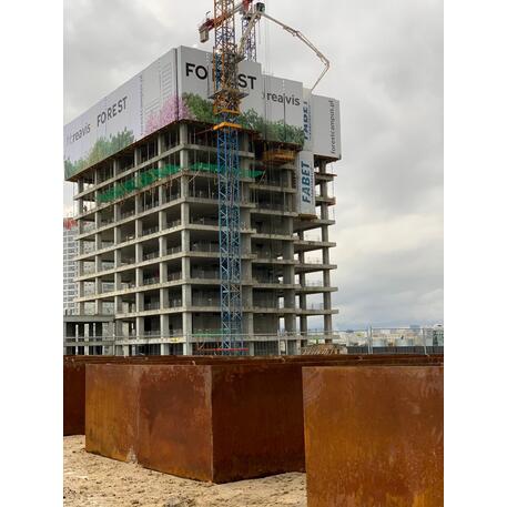 Corten plieno vejos atitvėrimo bortelis, 5 mm storio, aukštis 700 mm 'Premium / STF/24-23-01/MDL'