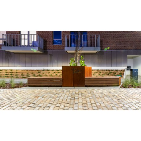 Corten plieno vejos atitvėrimo bortelis, 5 mm storio, aukštis 700 mm 'Premium / STF/24-23-01/MDL'