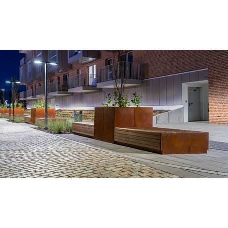 Corten plieno vejos atitvėrimo bortelis, 5 mm storio, aukštis 700 mm 'Premium / STF/24-23-01/MDL'