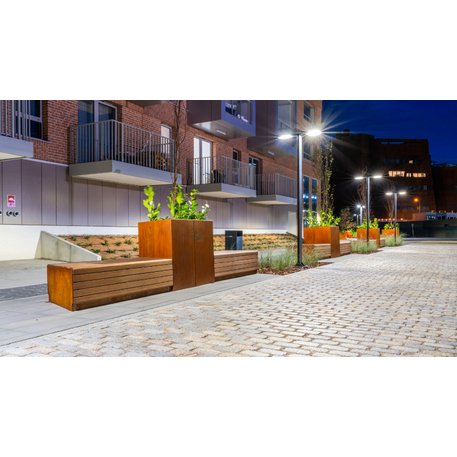 Corten plieno vejos atitvėrimo bortelis, 5 mm storio, aukštis 700 mm 'Premium / STF/24-23-01/MDL'