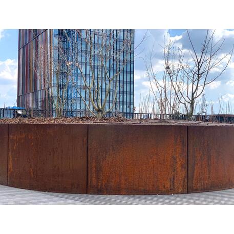 Corten plieno vejos atitvėrimo bortelis, 5 mm storio, aukštis 700 mm 'Premium / STF/24-23-01/MDL'