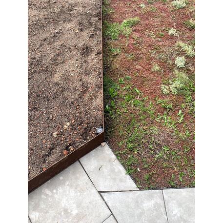 Corten plieno vejos atitvėrimo bortelis, 5 mm storio, aukštis 700 mm 'Premium / STF/24-23-01/MDL'