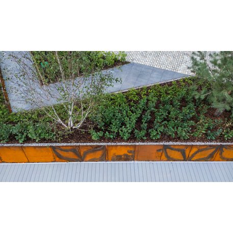 Corten plieno vejos atitvėrimo bortelis, 2;3;5 mm storio, aukštis 300 / 700 mm 'Premium / STF/27-23-02/MDL'