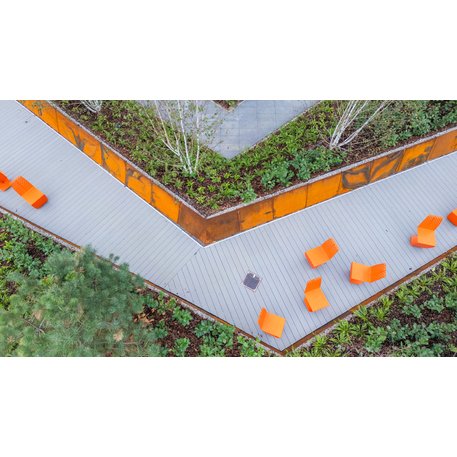 Corten plieno vejos atitvėrimo bortelis, 2;3;5 mm storio, aukštis 300 / 700 mm 'Premium / STF/27-23-02/MDL'