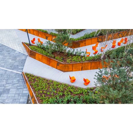 Corten plieno vejos atitvėrimo bortelis, 2;3;5 mm storio, aukštis 300 / 700 mm 'Premium / STF/27-23-02/MDL'