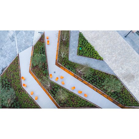 Corten plieno vejos atitvėrimo bortelis, 2;3;5 mm storio, aukštis 300 / 700 mm 'Premium / STF/27-23-02/MDL'