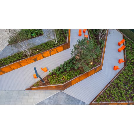 Corten plieno vejos atitvėrimo bortelis, 2;3;5 mm storio, aukštis 300 / 700 mm 'Premium / STF/27-23-02/MDL'