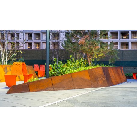 Corten plieno vejos atitvėrimo bortelis, 2;3;5 mm storio, aukštis 300 / 700 mm 'Premium / STF/27-23-02/MDL'