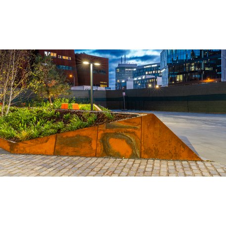 Corten plieno vejos atitvėrimo bortelis, 2;3;5 mm storio, aukštis 300 / 700 mm 'Premium / STF/27-23-02/MDL'