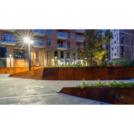 Corten plieno vejos atitvėrimo bortelis, 2;3;5 mm storio, aukštis 300 / 700 mm 'Premium / STF/27-23-02/MDL'