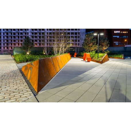 Corten plieno vejos atitvėrimo bortelis, 2;3;5 mm storio, aukštis 300 / 700 mm 'Premium / STF/27-23-02/MDL'