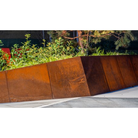 Corten plieno vejos atitvėrimo bortelis, 2;3;5 mm storio, aukštis 300 / 700 mm 'Premium / STF/27-23-02/MDL'