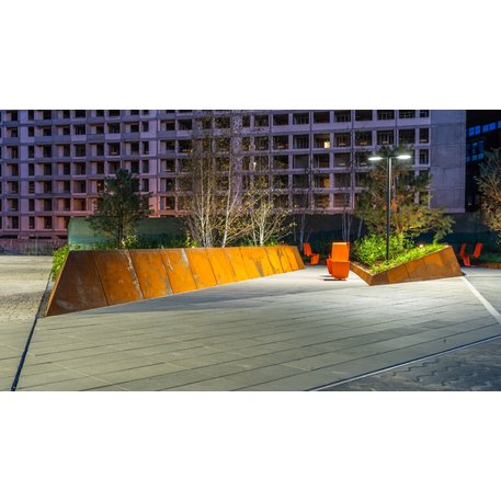 Corten plieno vejos atitvėrimo bortelis, 2;3;5 mm storio, aukštis 300 / 700 mm 'Premium / STF/27-23-02/MDL'