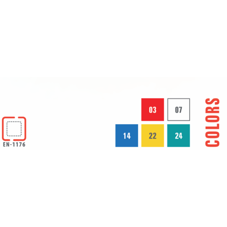 Žaidimų aikštelių kompleksas vaikams nuo 2 metų amžiaus – kolekcija 'MINI / MBG-2290_MI 09-2082-T02'