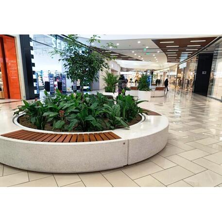 Betoniniai moduliniai suolai ir gėlinės su natūralaus marmuro ir granito skalda (terrazzo) 'Premium / BS-268'