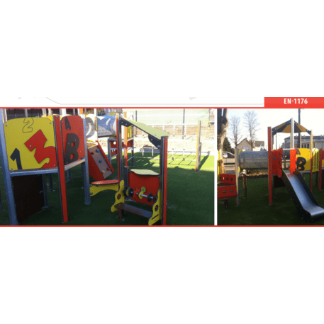 Žaidimų aikštelių kompleksas vaikams nuo 2 metų amžiaus – kolekcija 'MINI / MBG-2331_MI 09-3018-P15'