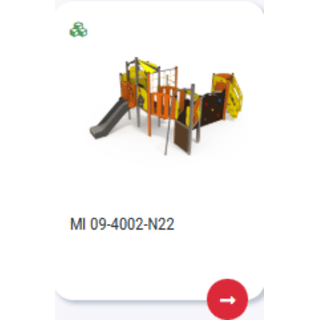 Žaidimų aikštelių kompleksas vaikams nuo 2 metų amžiaus – kolekcija 'MINI / MBG-2341_MI 09-4002-N99'