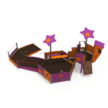 Žaidimų aikštelių kompleksas vaikams nuo 2 iki 10 metų amžiaus – kolekcija 'MAXI / MBG-2367_MA 12-1022-P15'