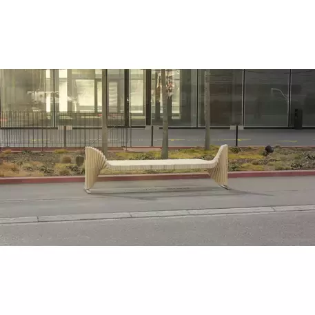 Lauko suoliukas-skulptūra viešosioms erdvėms „Simple“ iš kolekcijos Smartcity®