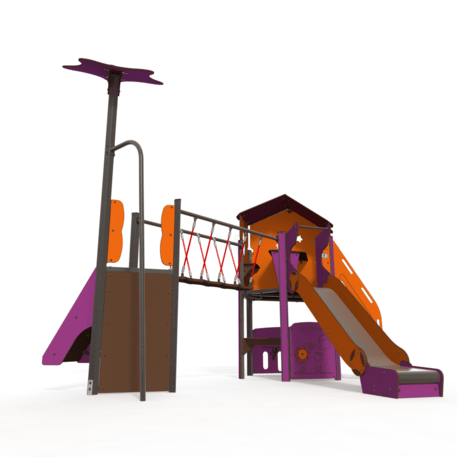 Žaidimų aikštelių kompleksas vaikams nuo 2 iki 10 metų amžiaus – kolekcija 'MAXI / MBG-2408_MA 12-2030-O18'