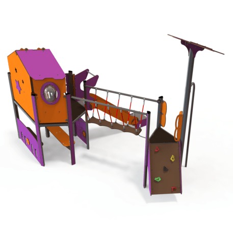 Žaidimų aikštelių kompleksas vaikams nuo 2 iki 10 metų amžiaus – kolekcija 'MAXI / MBG-2408_MA 12-2030-O18'